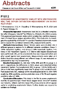 Cover page: ASSESSMENT OF ANASTOMOTIC VIABILITY WITH SPECTROSCOPIC REAL-TIME OXYGEN SATURATION MEASUREMENT: AN IN-VIVO PILOT STUDY.