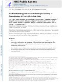 Cover page: p53-Based strategy to reduce hematological toxicity of chemotherapy: A proof of principle study