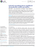 Cover page: Cell-wall remodeling drives engulfment during Bacillus subtilis sporulation