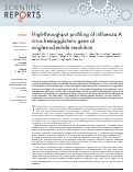 Cover page: High-throughput profiling of influenza A virus hemagglutinin gene at single-nucleotide resolution