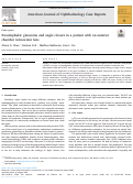 Cover page: Pseudophakic glaucoma and angle closure in a patient with an anterior chamber intraocular lens