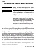 Cover page: A maternal brain hormone that builds bone