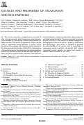 Cover page: Sources and properties of Amazonian aerosol particles