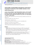 Cover page: Clinical Utility of Cell-Free DNA for the Detection of ALK Fusions and Genomic Mechanisms of ALK Inhibitor Resistance in Non–Small Cell Lung Cancer