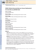 Cover page: DSM‐IV‐Defined Anorexia Nervosa Versus Subthreshold Anorexia Nervosa (EDNOS‐AN)