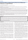 Cover page: Maturational Patterns of Sigma Frequency Power Across Childhood and Adolescence: A Longitudinal Study