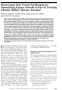 Cover page: Intravenous Iron Versus Erythropoiesis-Stimulating Agents: Friends or Foes in Treating Chronic Kidney Disease Anemia?