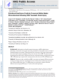 Cover page: Emotional Resilience Predicts Preserved White Matter Microstructure Following Mild Traumatic Brain Injury.