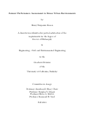 Cover page: Seismic Performance Assessment in Dense Urban Environments