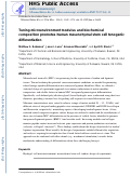 Cover page: Tuning microenvironment modulus and biochemical composition promotes human mesenchymal stem cell tenogenic differentiation