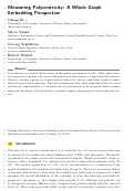 Cover page: Measuring Polycentricity: A Whole Graph Embedding Perspective