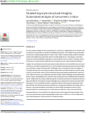 Cover page: Striated myocyte structural integrity: Automated analysis of sarcomeric z-discs