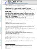 Cover page: Longitudinal associations between food insecurity and substance use in a cohort of women with or at risk for HIV in the United States