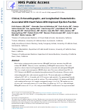 Cover page: Clinical, Echocardiographic, and Longitudinal Characteristics Associated With Heart Failure With Improved Ejection Fraction