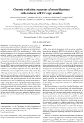 Cover page: Chronic radiation exposure of neuroblastoma cells reduces nMYC copy number.