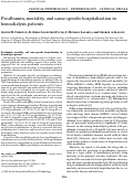 Cover page: Prealbumin, mortality, and cause-specific hospitalization in hemodialysis patients.