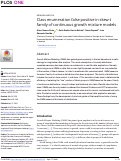 Cover page: Class enumeration false positive in skew-t family of continuous growth mixture models.