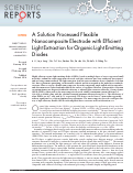 Cover page: A Solution Processed Flexible Nanocomposite Electrode with Efficient Light Extraction for Organic Light Emitting Diodes