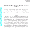 Cover page: Natural Little Hierarchy from Partially Goldstone Twin Higgs