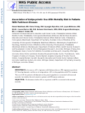 Cover page: Association of Antipsychotic Use With Mortality Risk in Patients With Parkinson Disease