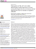 Cover page: Ciliary genes arl13b, ahi1 and cc2d2a differentially modify expression of visual acuity phenotypes but do not enhance retinal degeneration due to mutation of cep290 in zebrafish