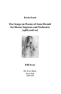 Cover page: Five Songs on Poems of Anne Brontë