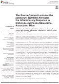 Cover page: The Panda-Derived Lactobacillus plantarum G201683 Alleviates the Inflammatory Response in DSS-Induced Panda Microbiota-Associated Mice