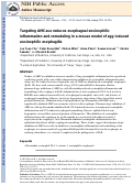 Cover page: Targeting AMCase reduces esophageal eosinophilic inflammation and remodeling in a mouse model of egg induced eosinophilic esophagitis