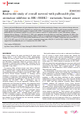 Cover page: Real-world study of overall survival with palbociclib plus aromatase inhibitor in HR+/HER2− metastatic breast cancer