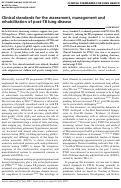 Cover page: Clinical standards for the assessment, management and rehabilitation of post-TB lung disease