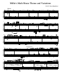 Cover page: Millie’s Math House Theme and Variations