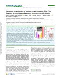 Cover page: Systematic Investigation of Iridium-Based Bimetallic Thin Film Catalysts for the Oxygen Evolution Reaction in Acidic Media