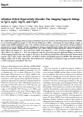 Cover page: Attention deficit hyperactivity disorder: Fine mapping supports linkage to 5p13, 6q12, 16p13, and 17p11