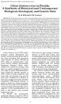 Cover page: Citrus tristeza virus in Florida: A Synthesis of Historical and Contemporary Biological, Serological, and Genetic Data
