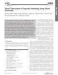 Cover page: Direct Observation of Capacitor Switching Using Planar Electrodes