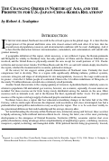 Cover page: Policy Paper 47: The Changing Order in Northeast Asia and the Prospects for U.S.-Japan-CHina-Korea Relations