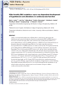 Cover page: Mitochondria DNA mutations cause sex-dependent development of hypertension and alterations in cardiovascular function