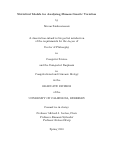 Cover page: Statistical models for analyzing human genetic variation