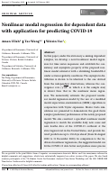 Cover page: Nonlinear modal regression for dependent data with application for predicting COVID-19.