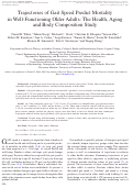 Cover page: Trajectories of Gait Speed Predict Mortality in Well-Functioning Older Adults: The Health, Aging and Body Composition Study