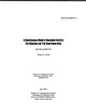 Cover page: A Simultaneous Model of Activity Participation and Trip Chain Generation by Households