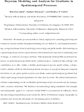 Cover page: Bayesian Modeling and Analysis for Gradients in Spatiotemporal Processes