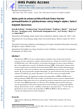 Cover page: Alpha Particle Enhanced Blood Brain/Tumor Barrier Permeabilization in Glioblastomas Using Integrin Alpha-v Beta-3–Targeted Liposomes