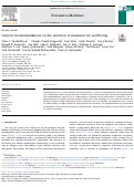 Cover page: Current recommendations on the selection of measures for well-being