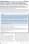 Cover page: Influence of HAART on Alternative Reading Frame Immune Responses over the Course of HIV-1 Infection