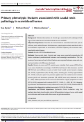 Cover page: Primary phenotypic features associated with caudal neck pathology in warmblood horses.