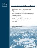 Cover page: Xcel Energy – LBNL ‘Beyond Widgets’ Project Workstation Specific Lighting with Daylight Dimming Controls System Program Manual