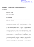 Cover page: Zonal flow screening in negative triangularity tokamaks