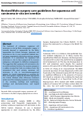 Cover page: Revised Mohs surgery care guidelines for squamous cell carcinoma in-situ are overdue