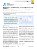 Cover page: Highly Potent 2‑Oxoester Inhibitors of Cytosolic Phospholipase A2 (GIVA cPLA2)